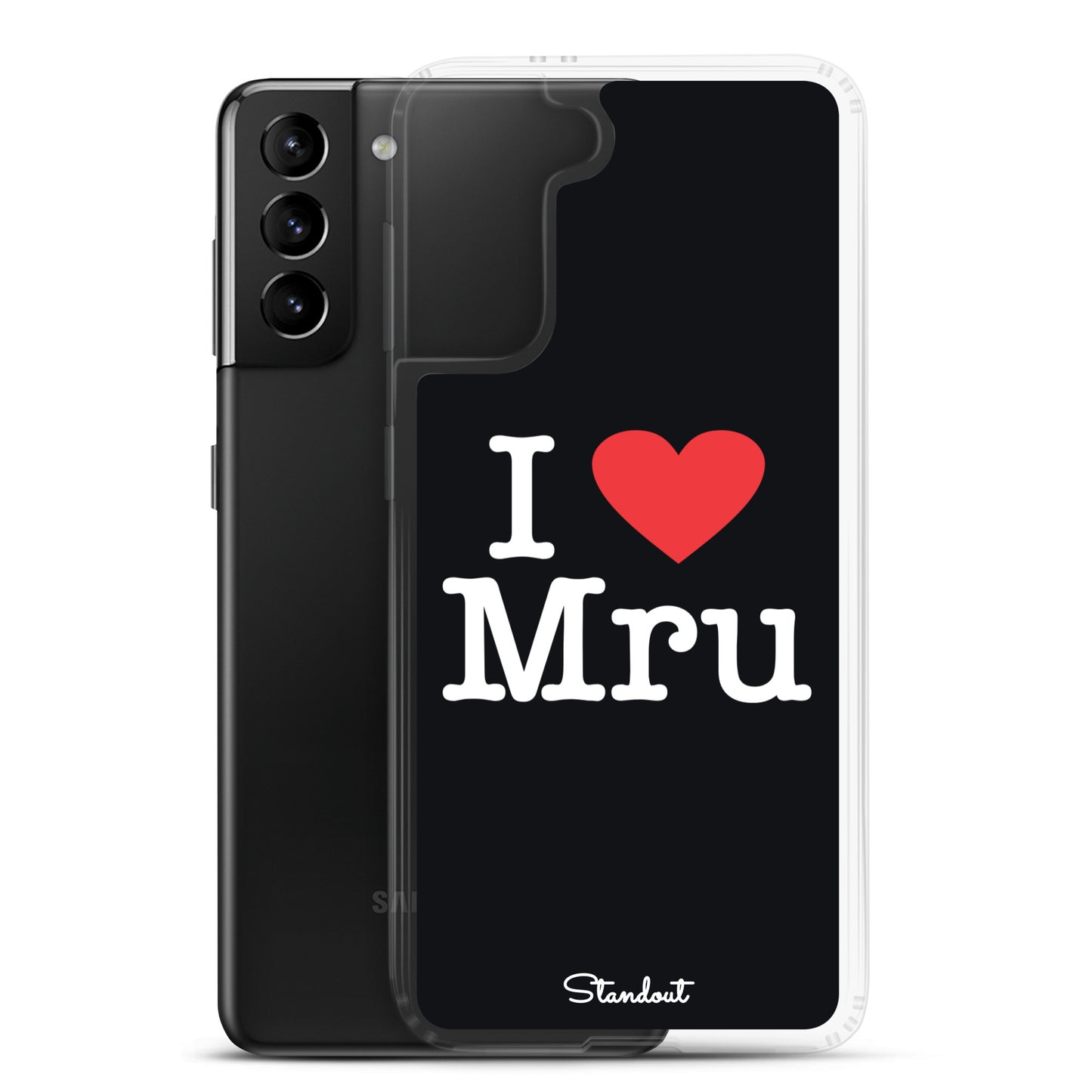 I love Mru original Clear Case for Samsung®