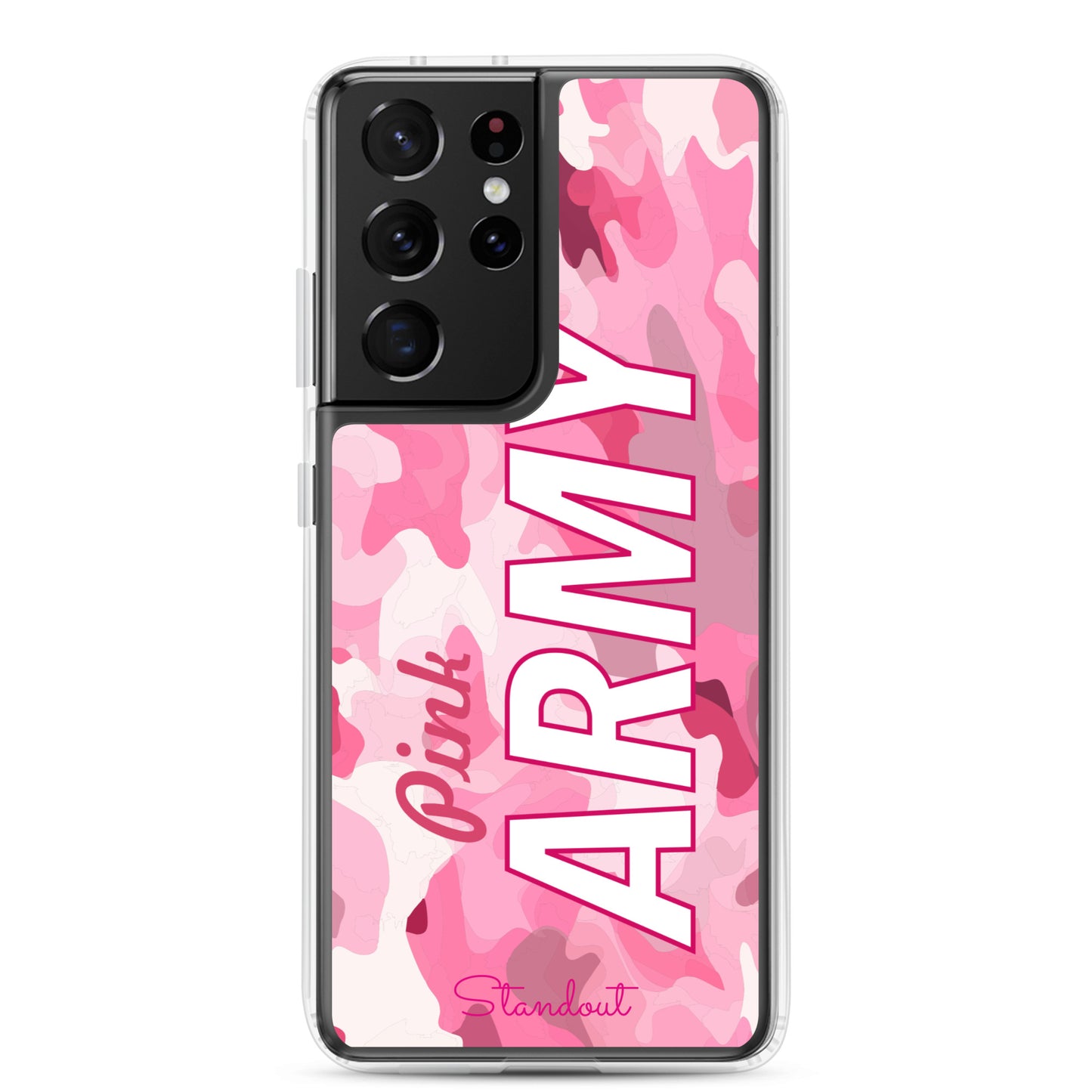 Pink Army Clear Case for Samsung® CCS086