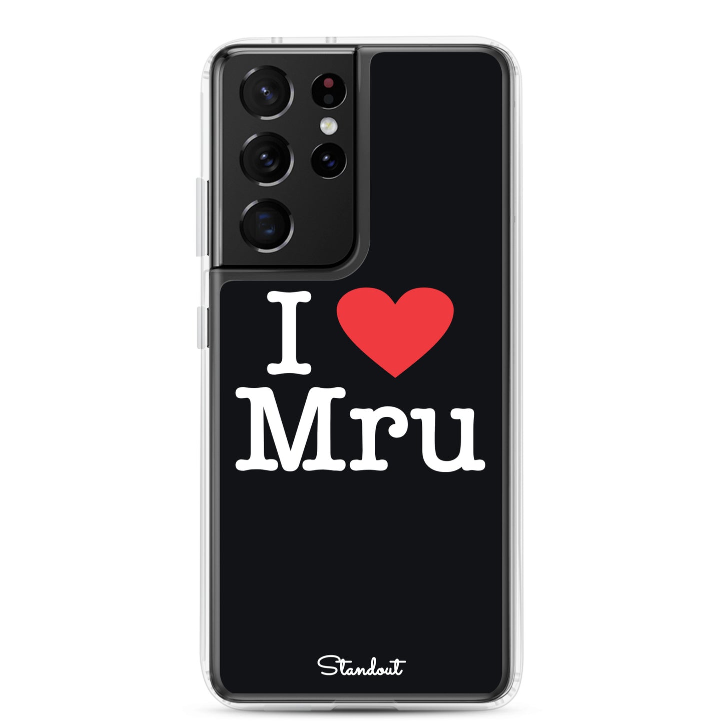 I love Mru original Clear Case for Samsung®