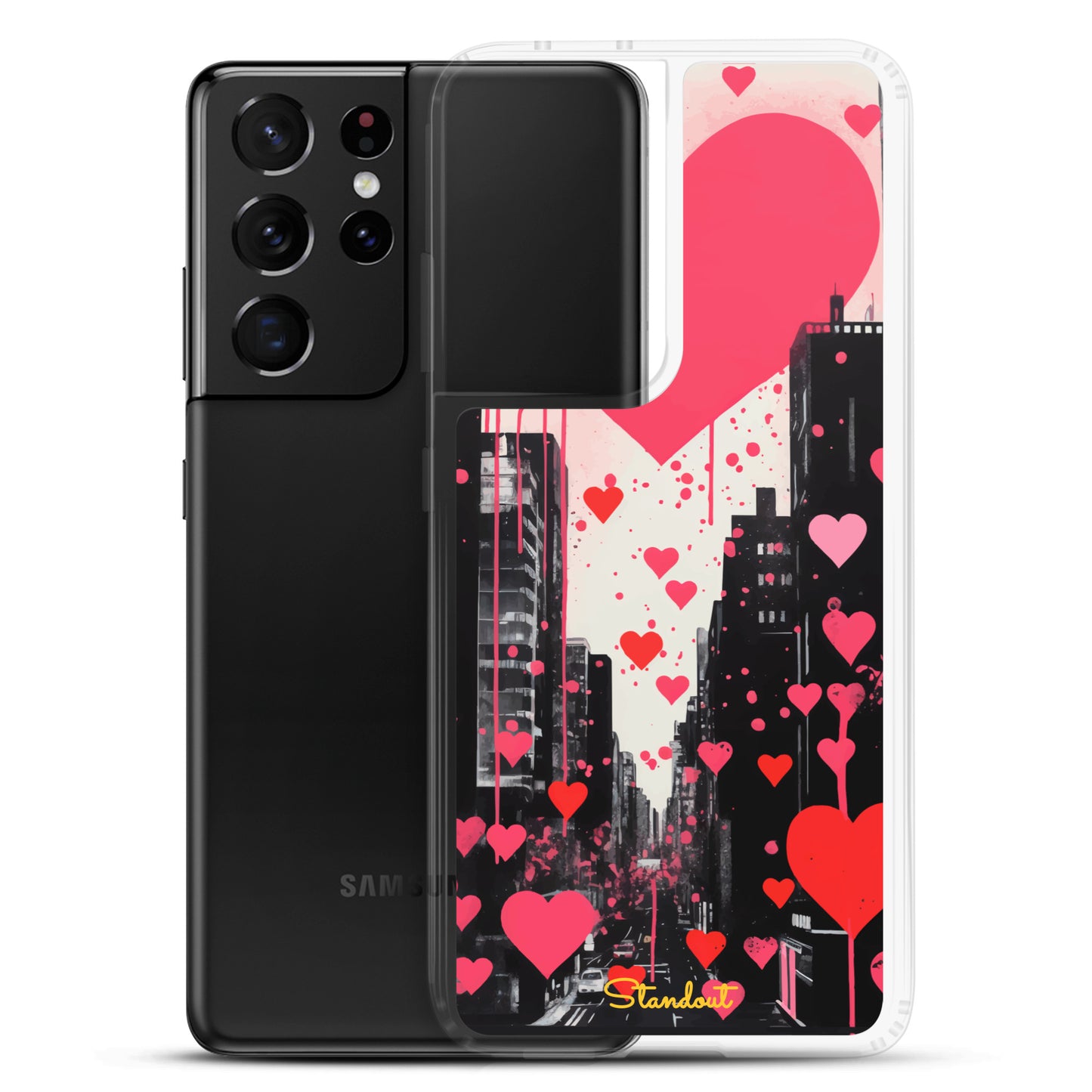 Hearts in the city  Clear Case for Samsung®