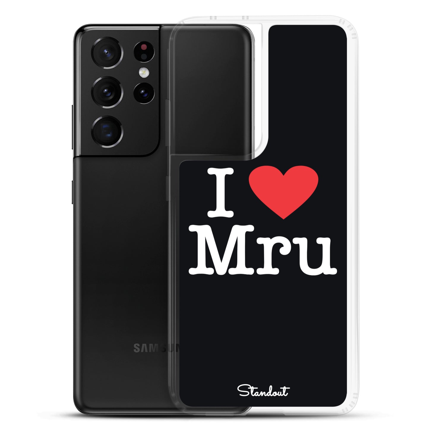 I love Mru original Clear Case for Samsung®