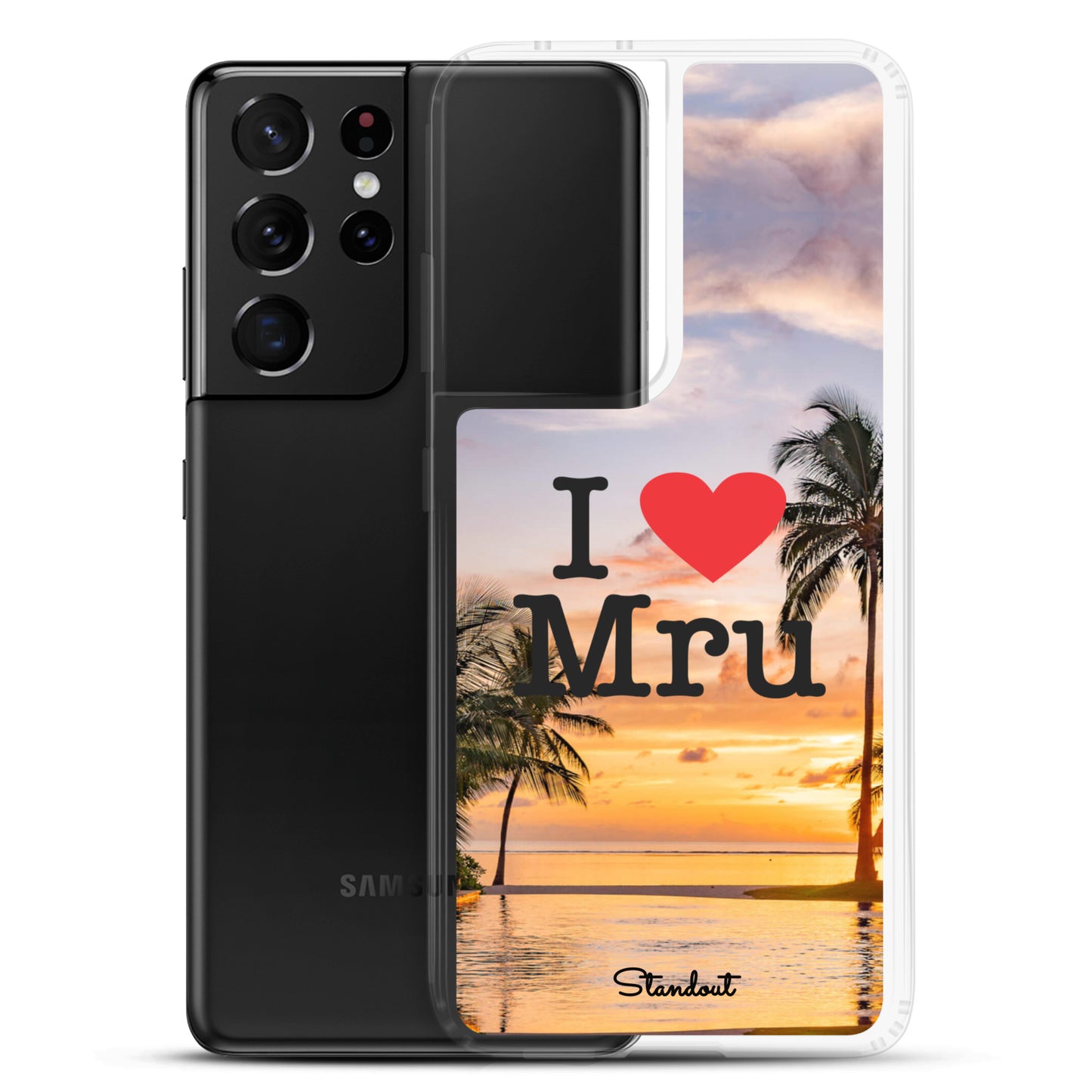 I love Mru SunsetClear Case for Samsung®