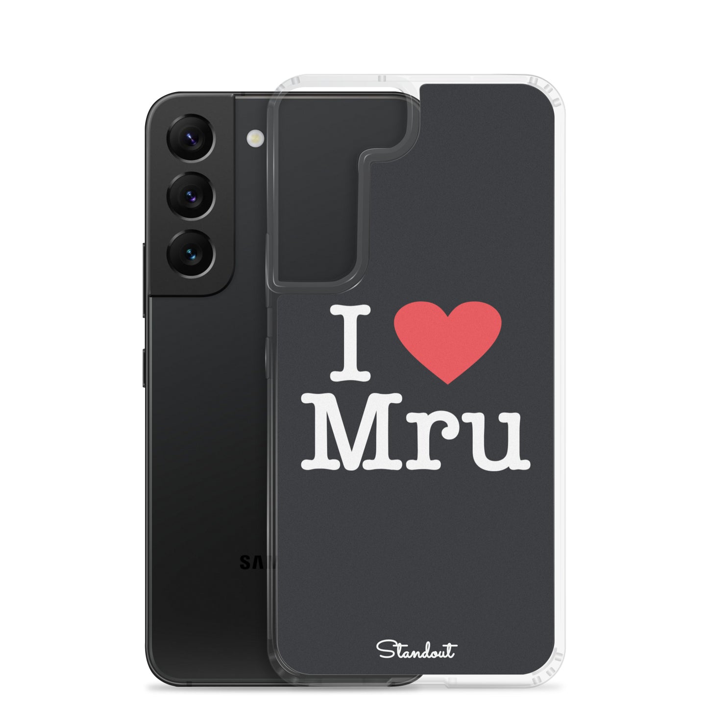 I love Mru original Clear Case for Samsung®