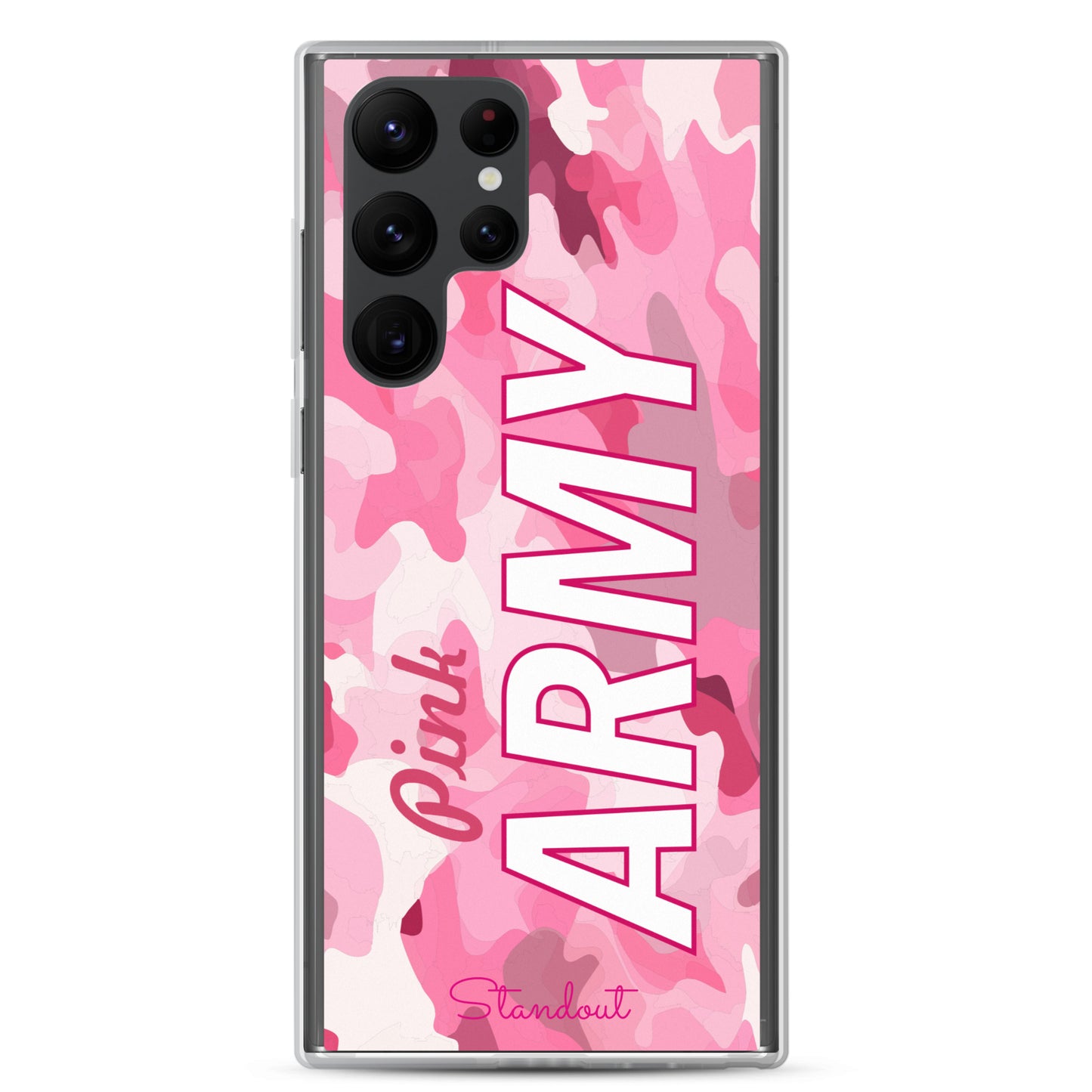 Pink Army Clear Case for Samsung® CCS086