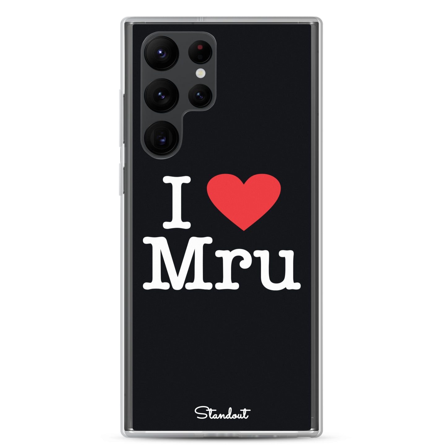 I love Mru original Clear Case for Samsung®