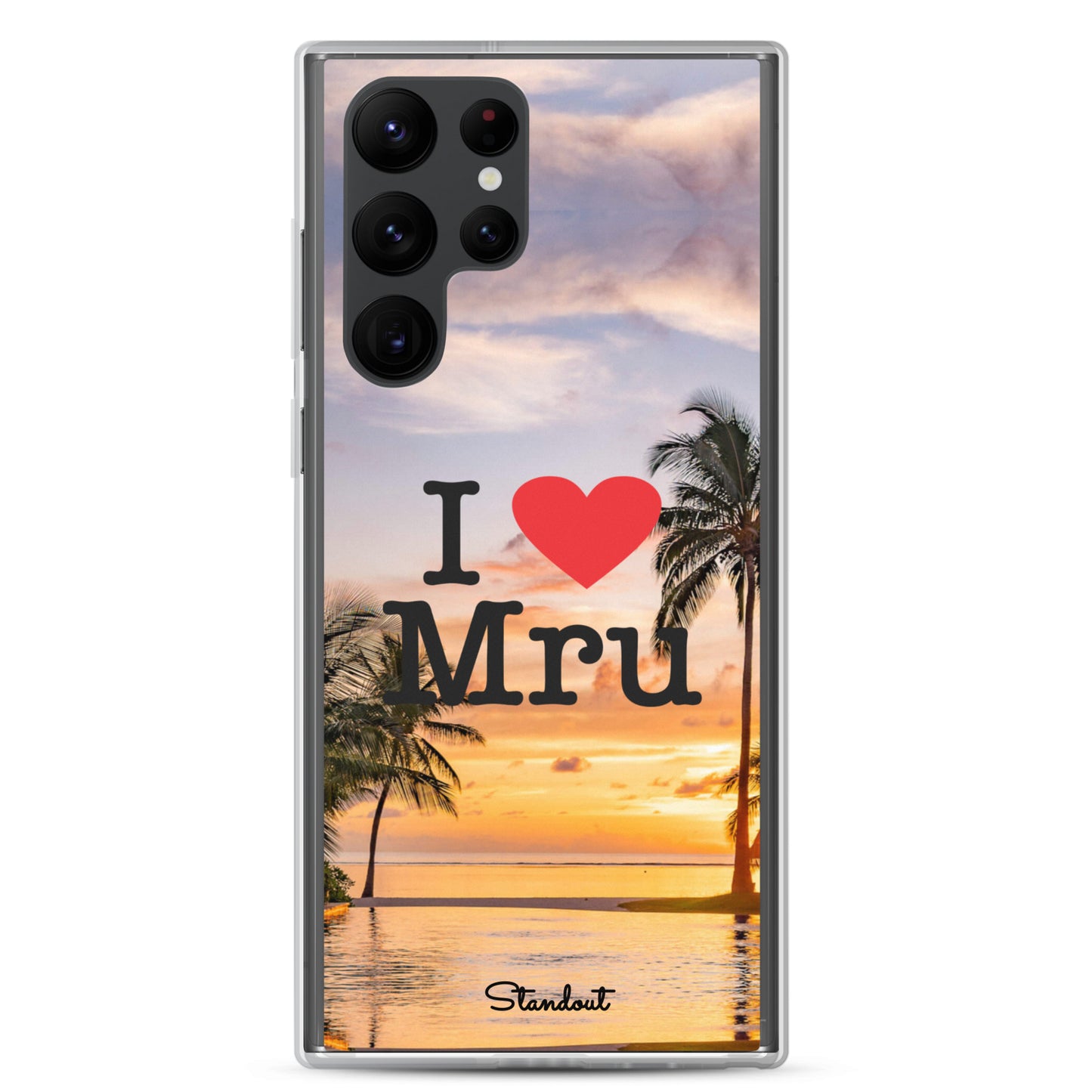 I love Mru SunsetClear Case for Samsung®