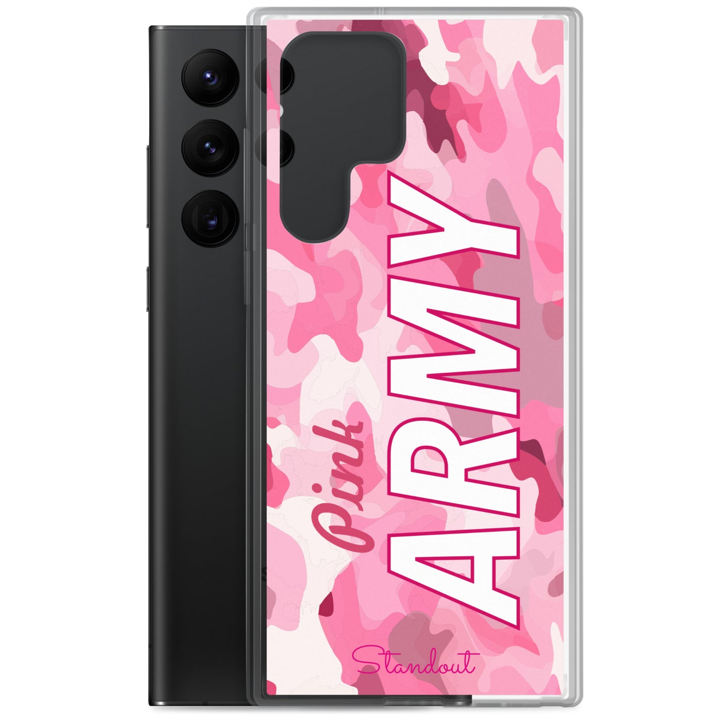 Pink Army Clear Case for Samsung® CCS086