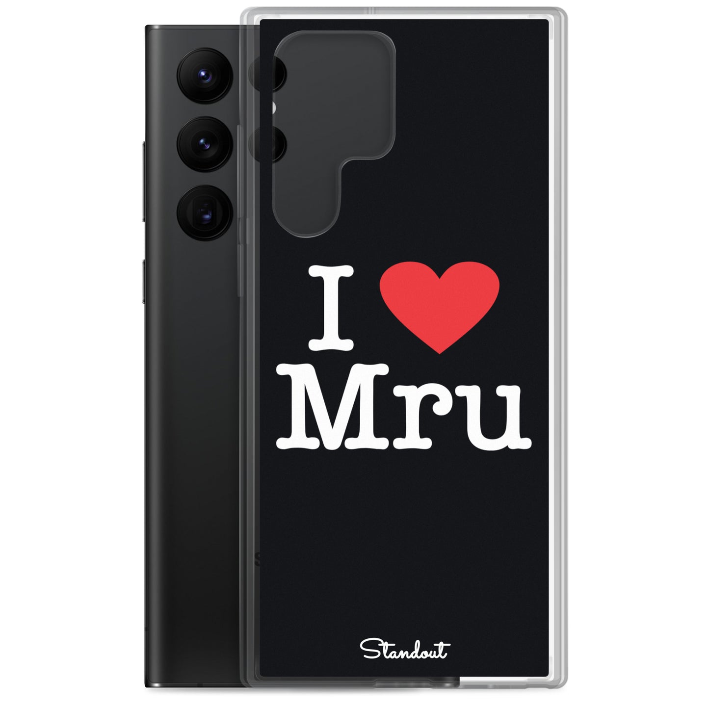 I love Mru original Clear Case for Samsung®