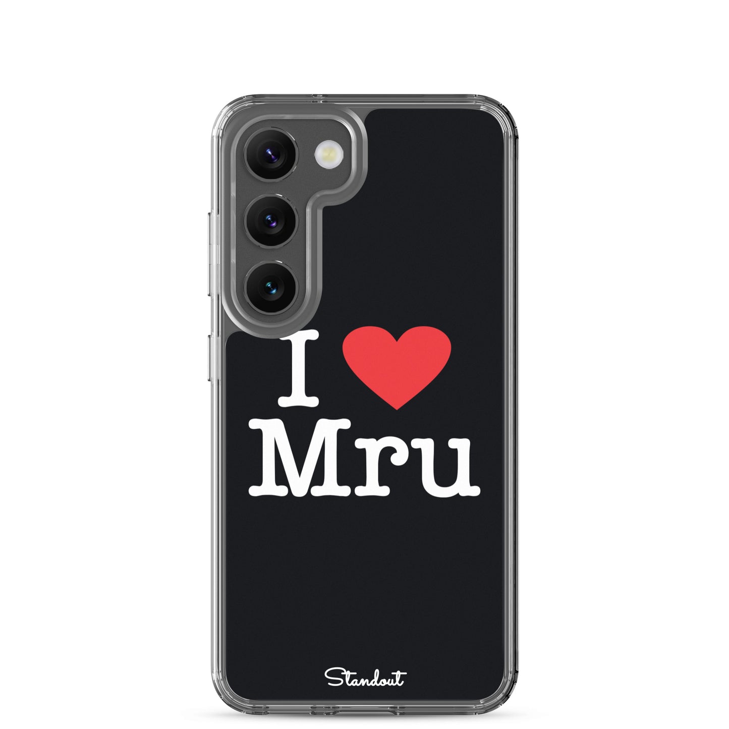 I love Mru original Clear Case for Samsung®