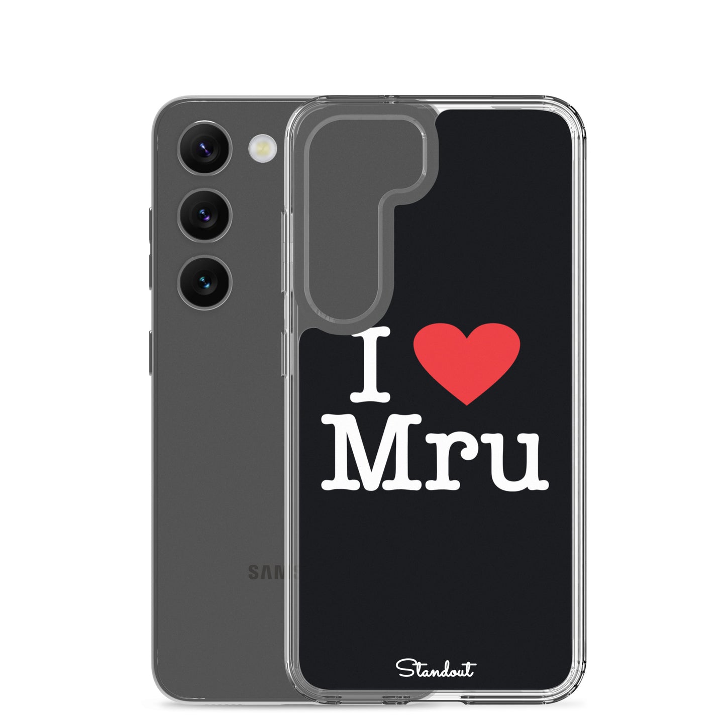 I love Mru original Clear Case for Samsung®