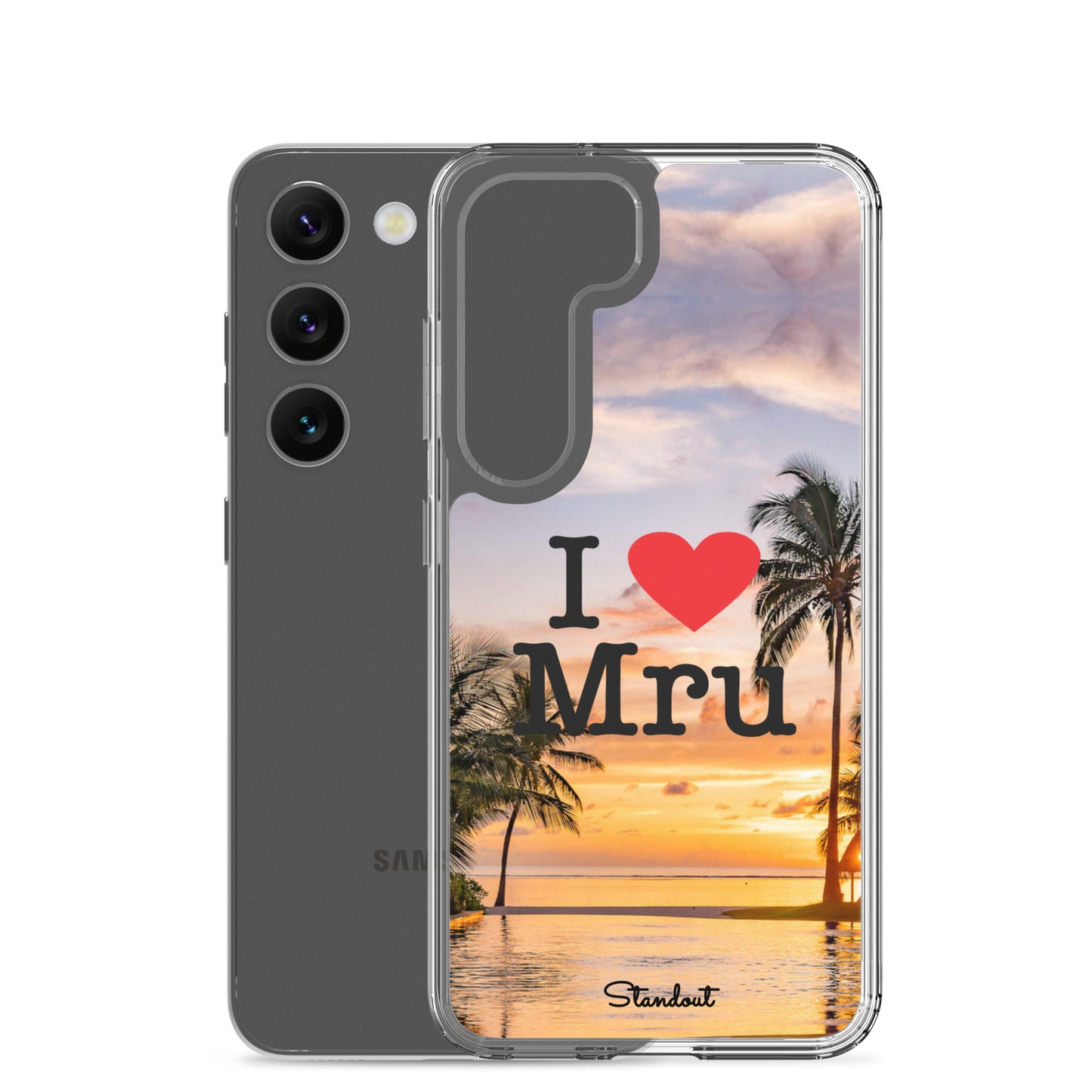 I love Mru SunsetClear Case for Samsung®