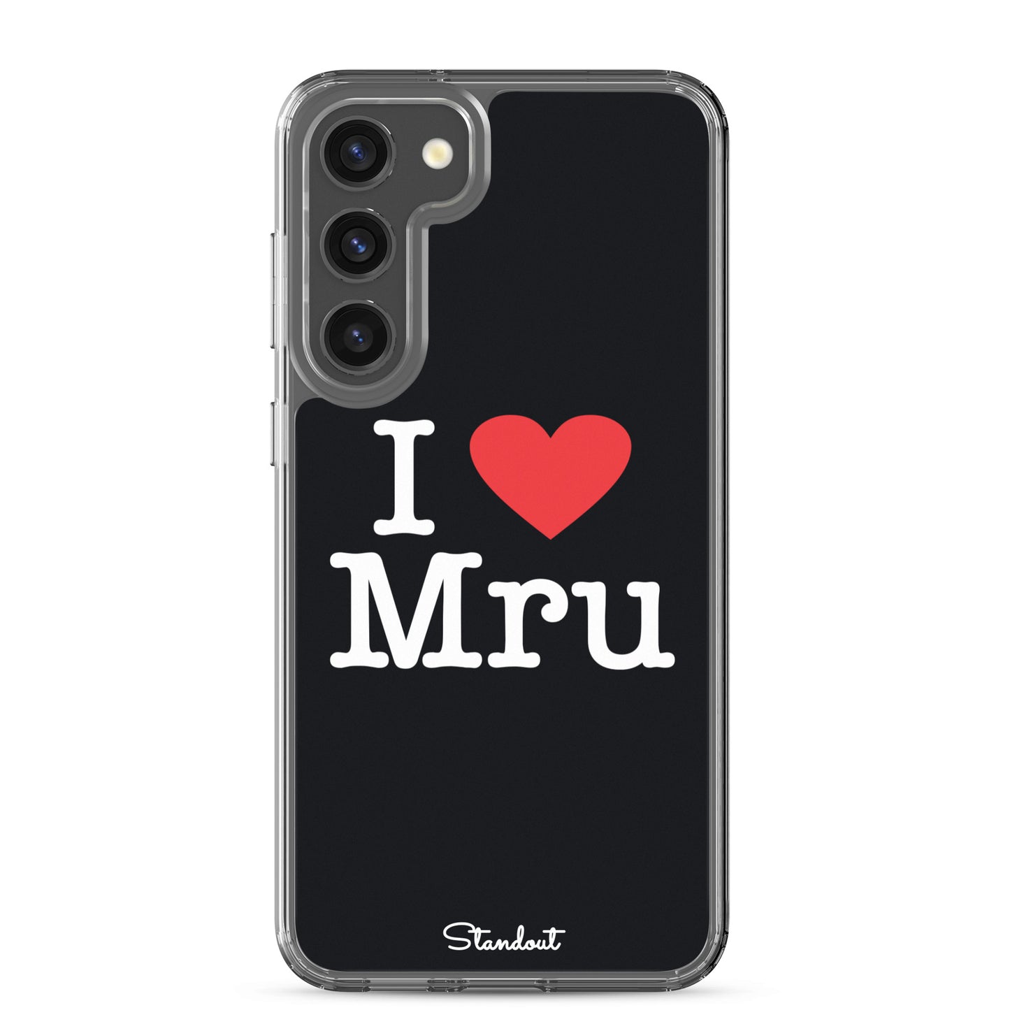 I love Mru original Clear Case for Samsung®