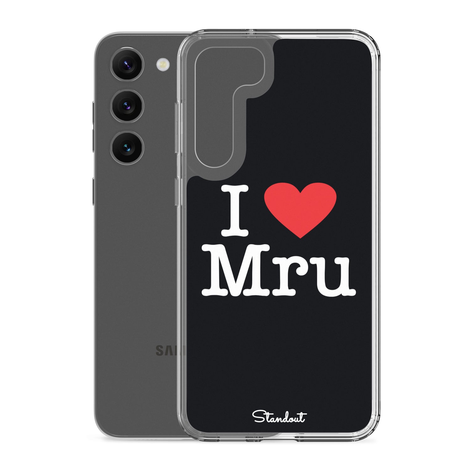 I love Mru original Clear Case for Samsung®