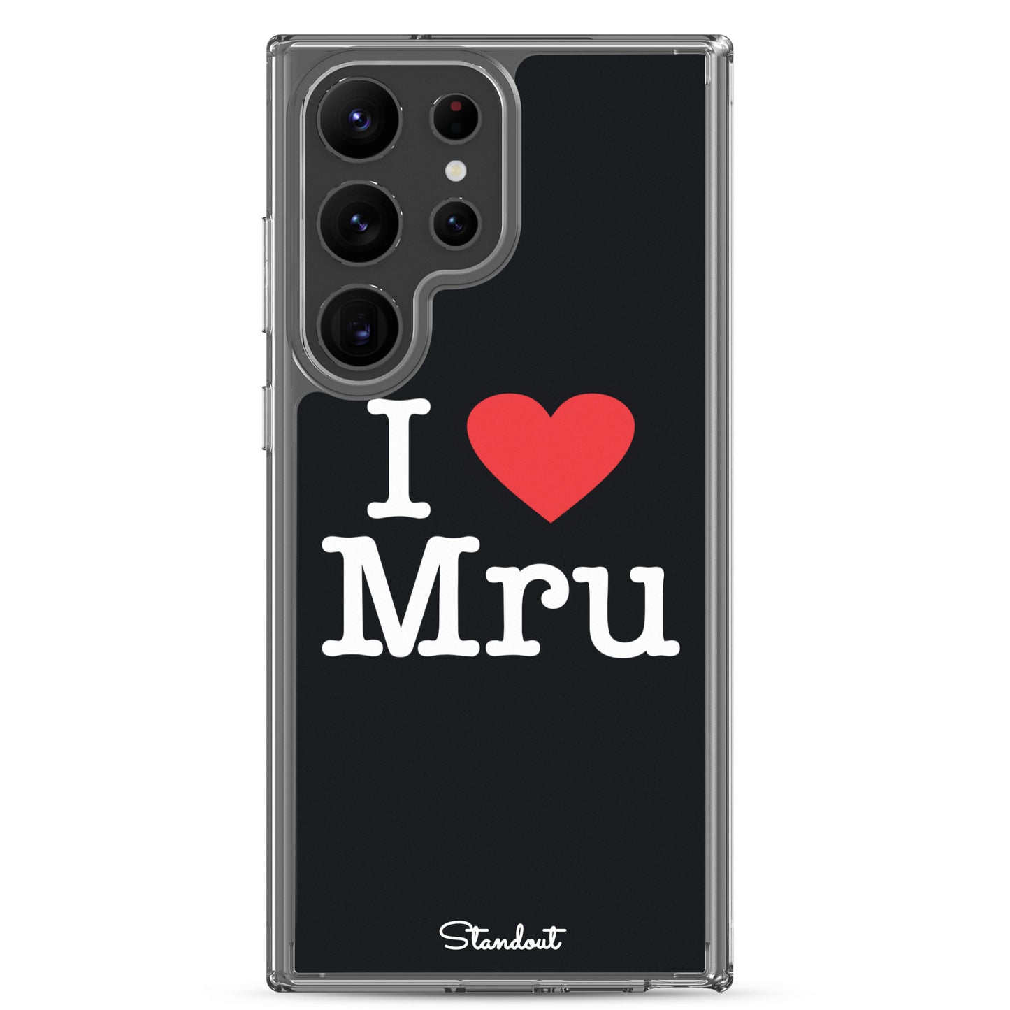 I love Mru original Clear Case for Samsung®