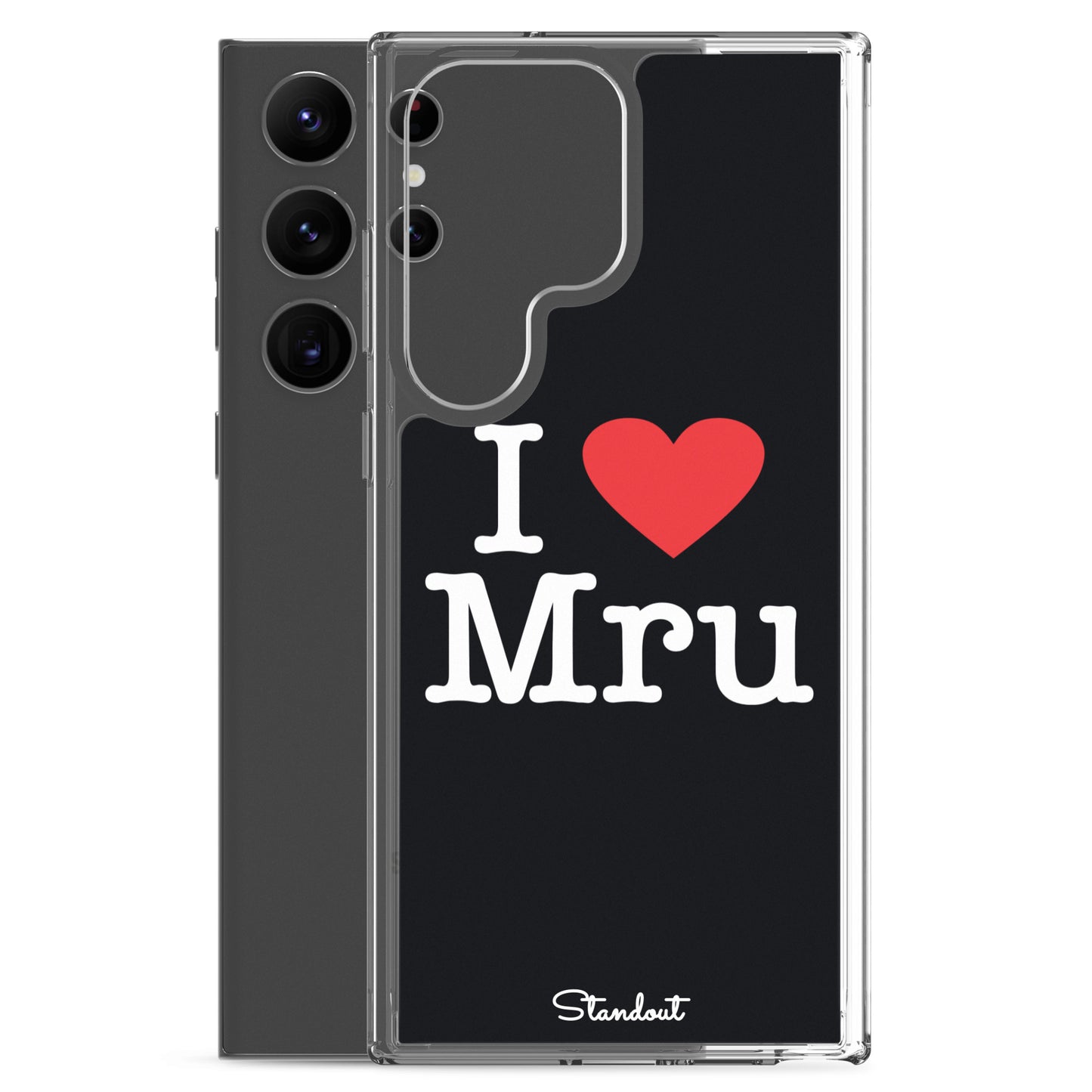 I love Mru original Clear Case for Samsung®