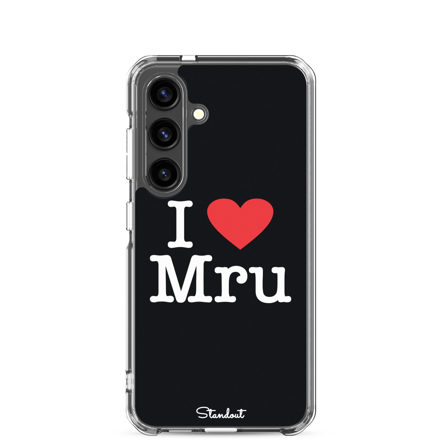 I love Mru original Clear Case for Samsung®