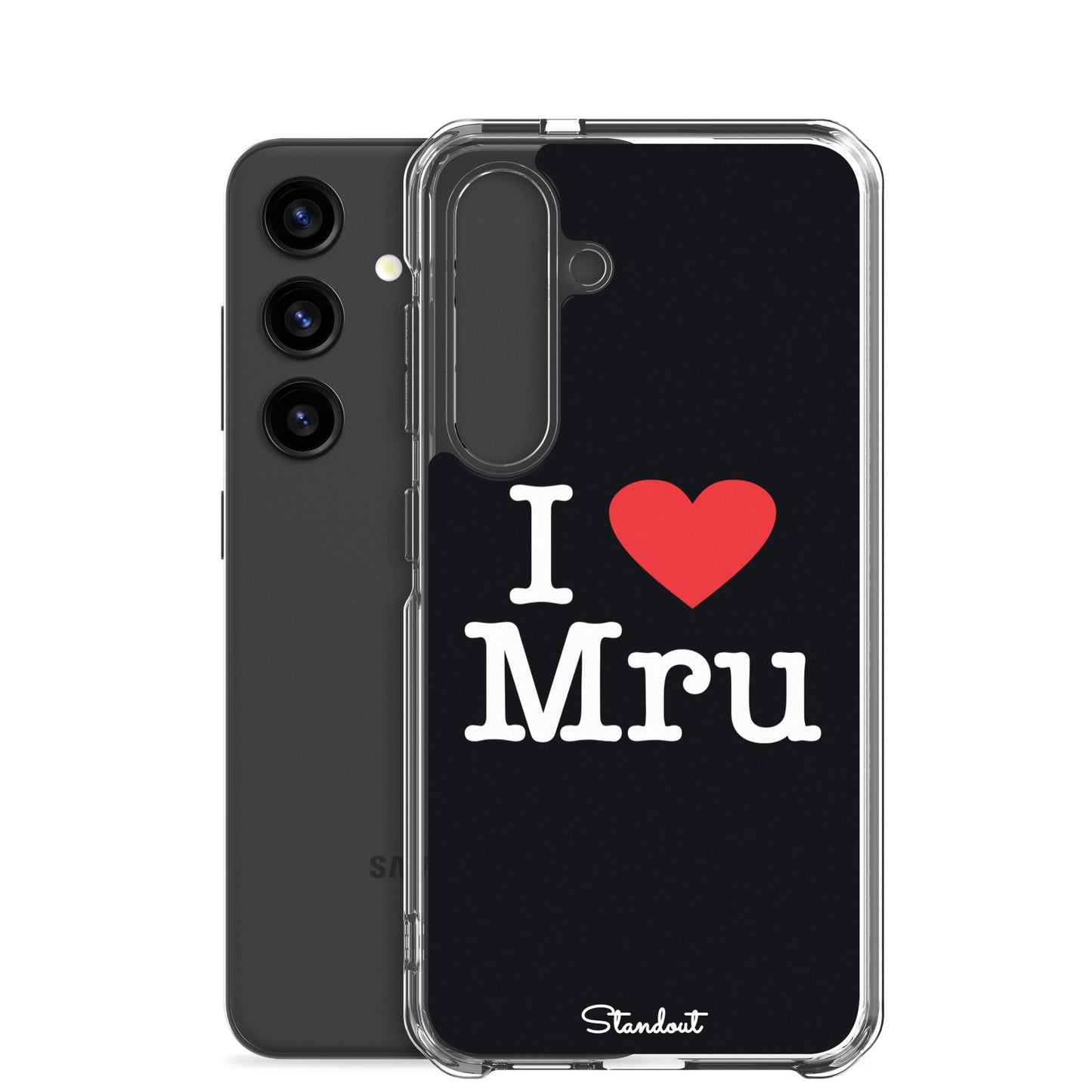 I love Mru original Clear Case for Samsung®