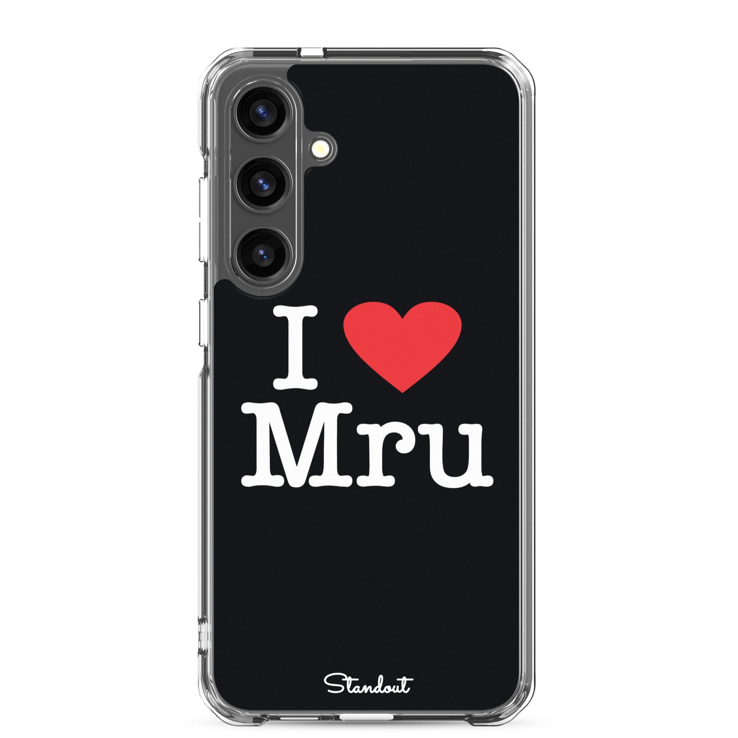 I love Mru original Clear Case for Samsung®