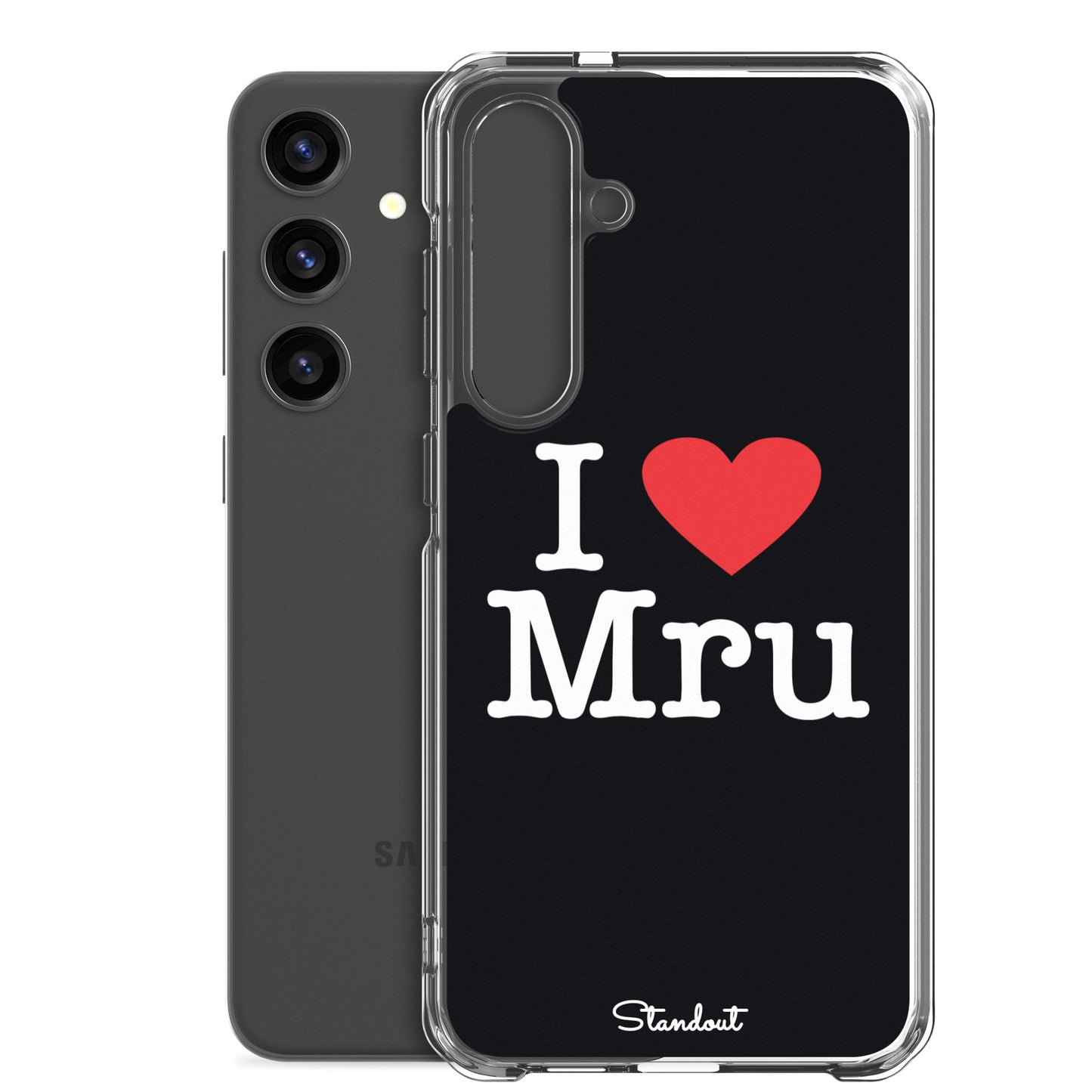 I love Mru original Clear Case for Samsung®