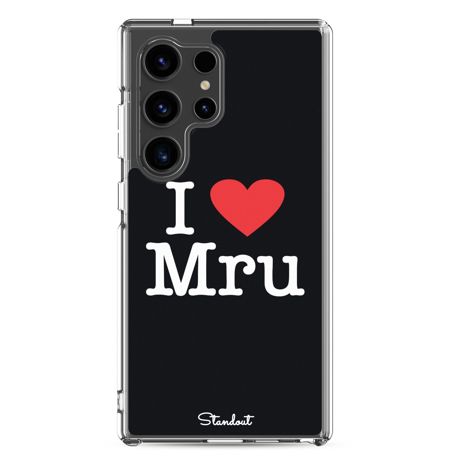 I love Mru original Clear Case for Samsung®