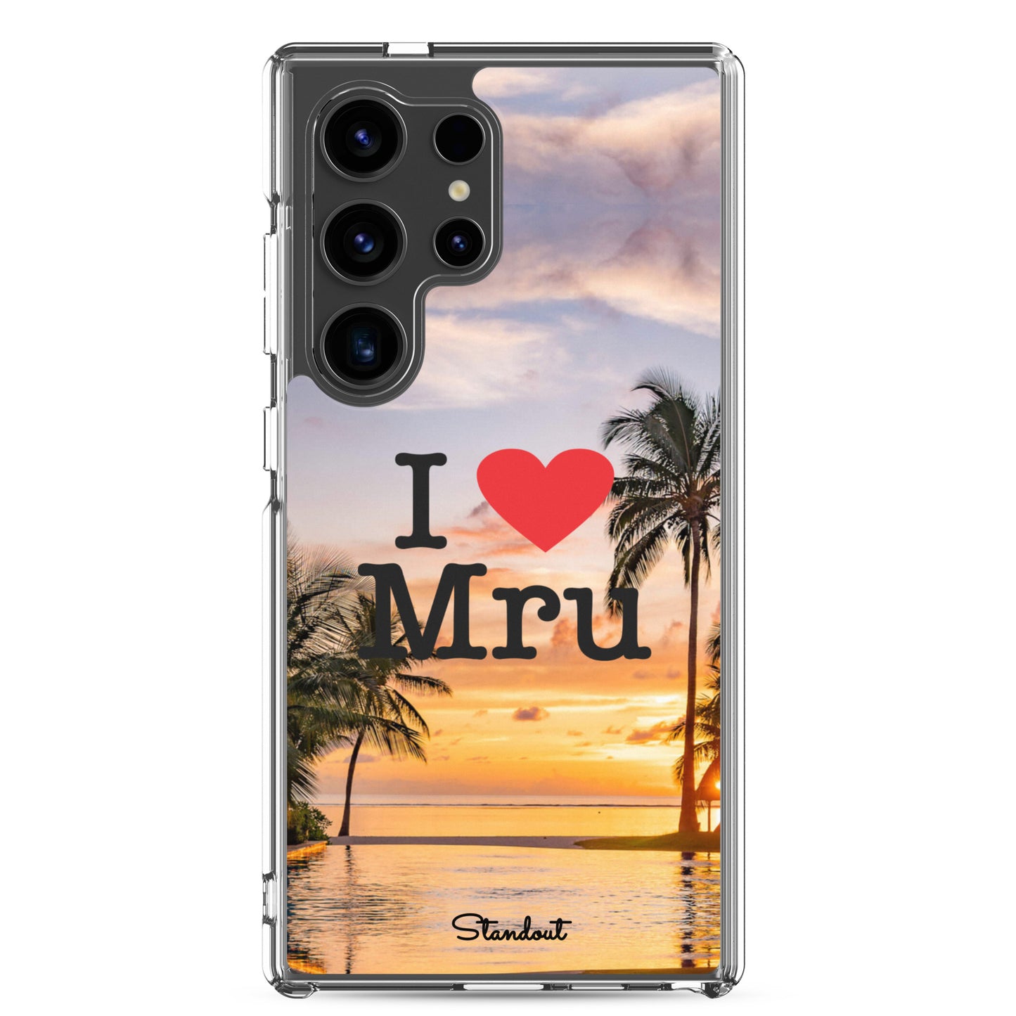 I love Mru SunsetClear Case for Samsung®