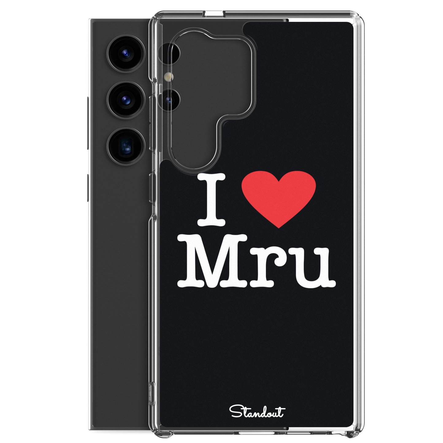 I love Mru original Clear Case for Samsung®