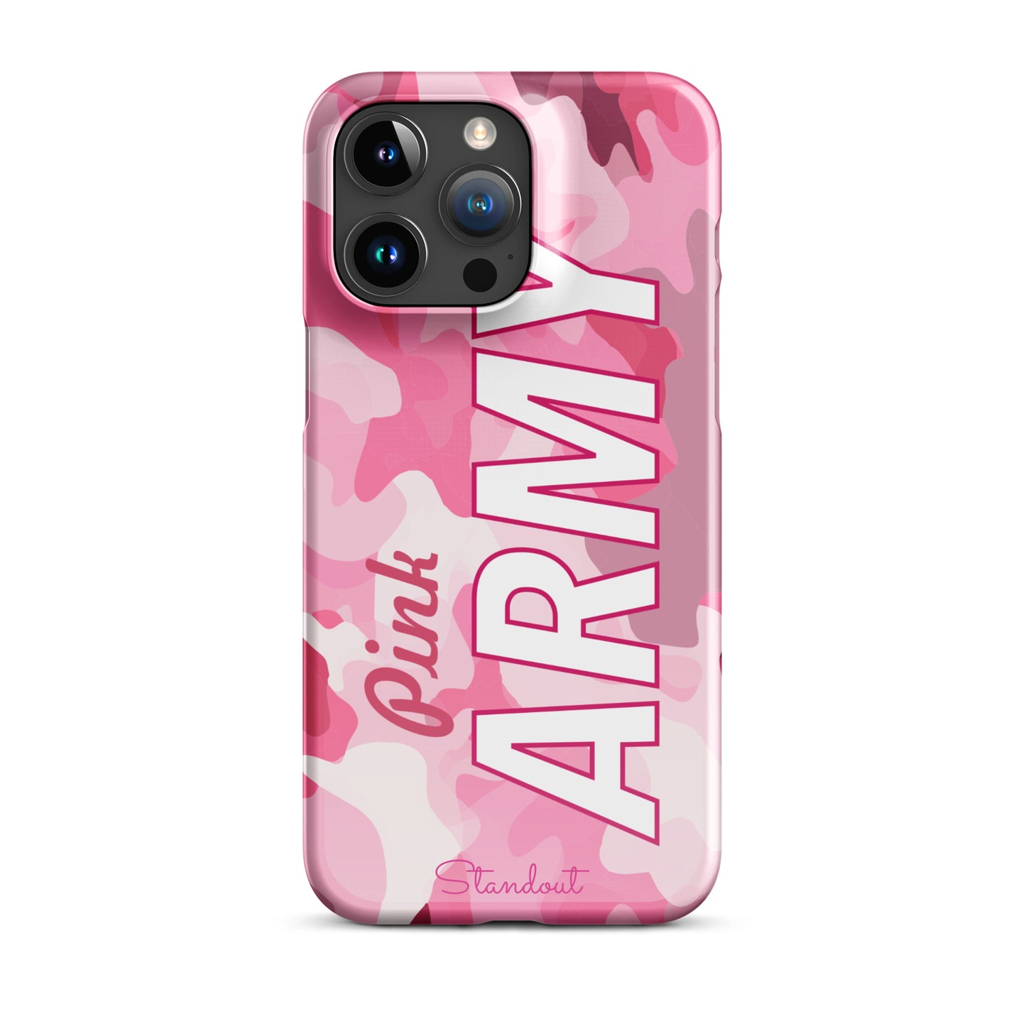 Pink Army Snap case for iPhone® SCI090