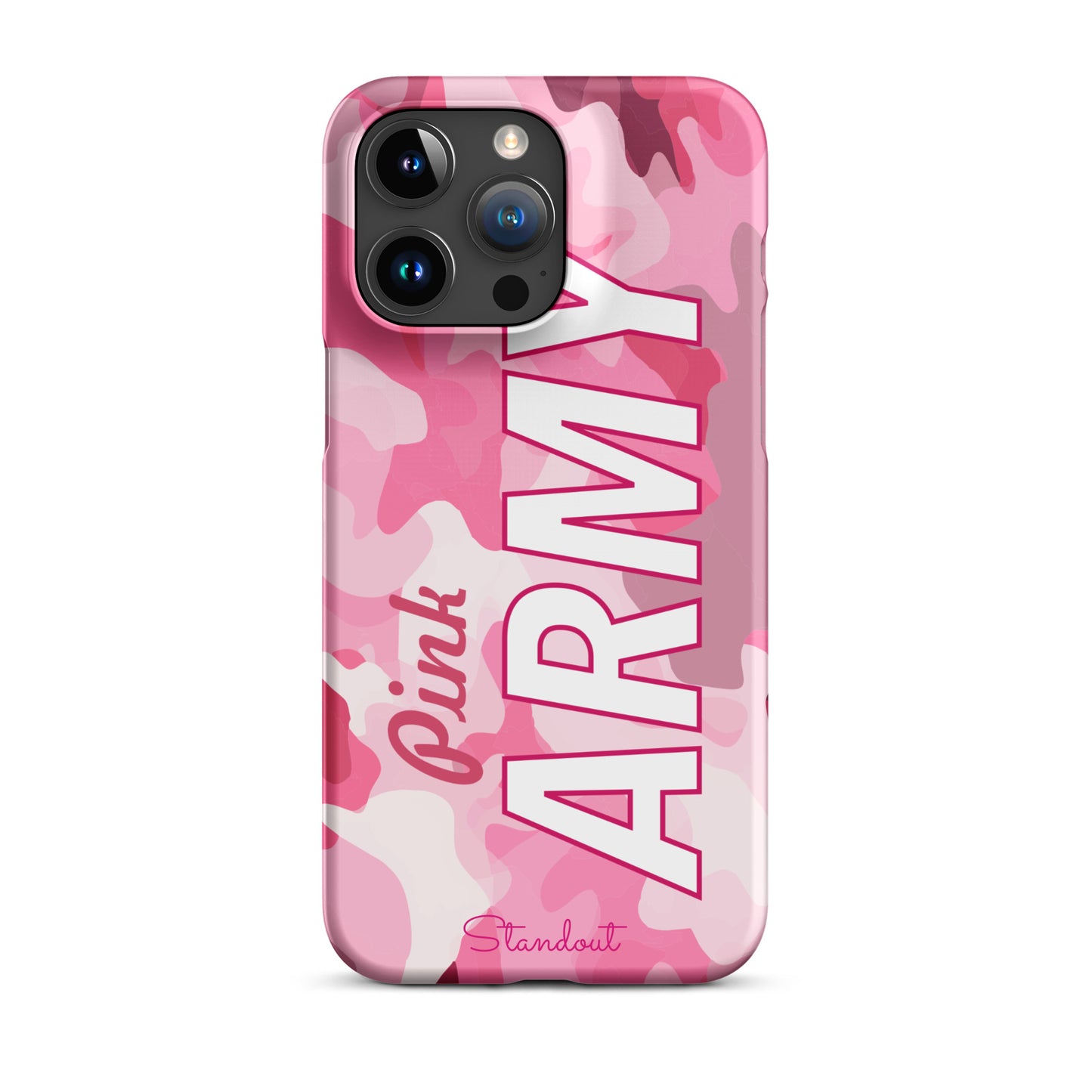 Pink Army Snap case for iPhone® SCI090