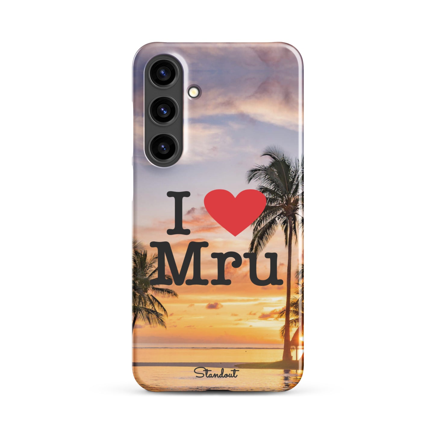 I love Mru SunsetSnap case for Samsung®