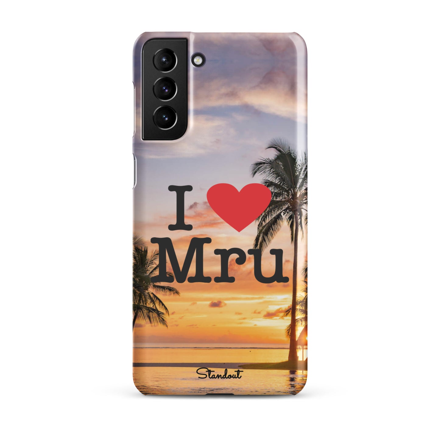 I love Mru SunsetSnap case for Samsung®