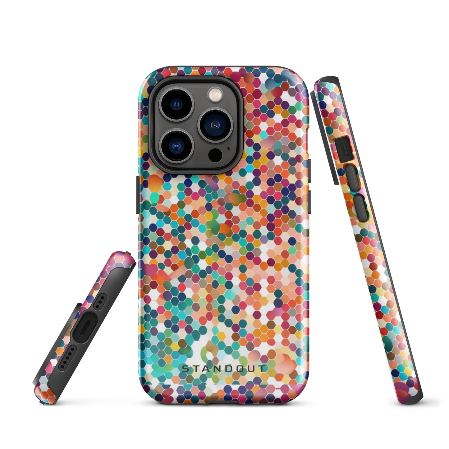 Honey Comb colorful abstract Tough Case for iPhone® (FREE Shipping)