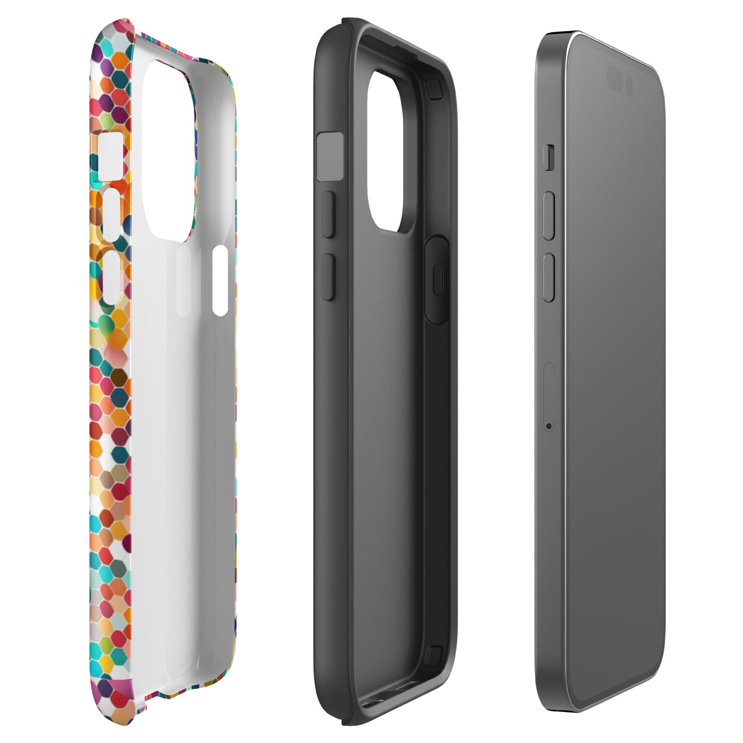 Honey Comb colorful abstract Tough Case for iPhone® (FREE Shipping)