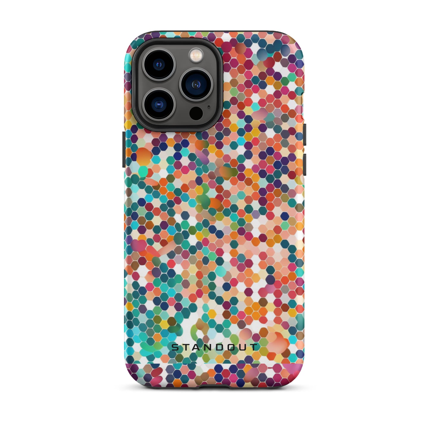 Honey Comb colorful abstract Tough Case for iPhone® (FREE Shipping)