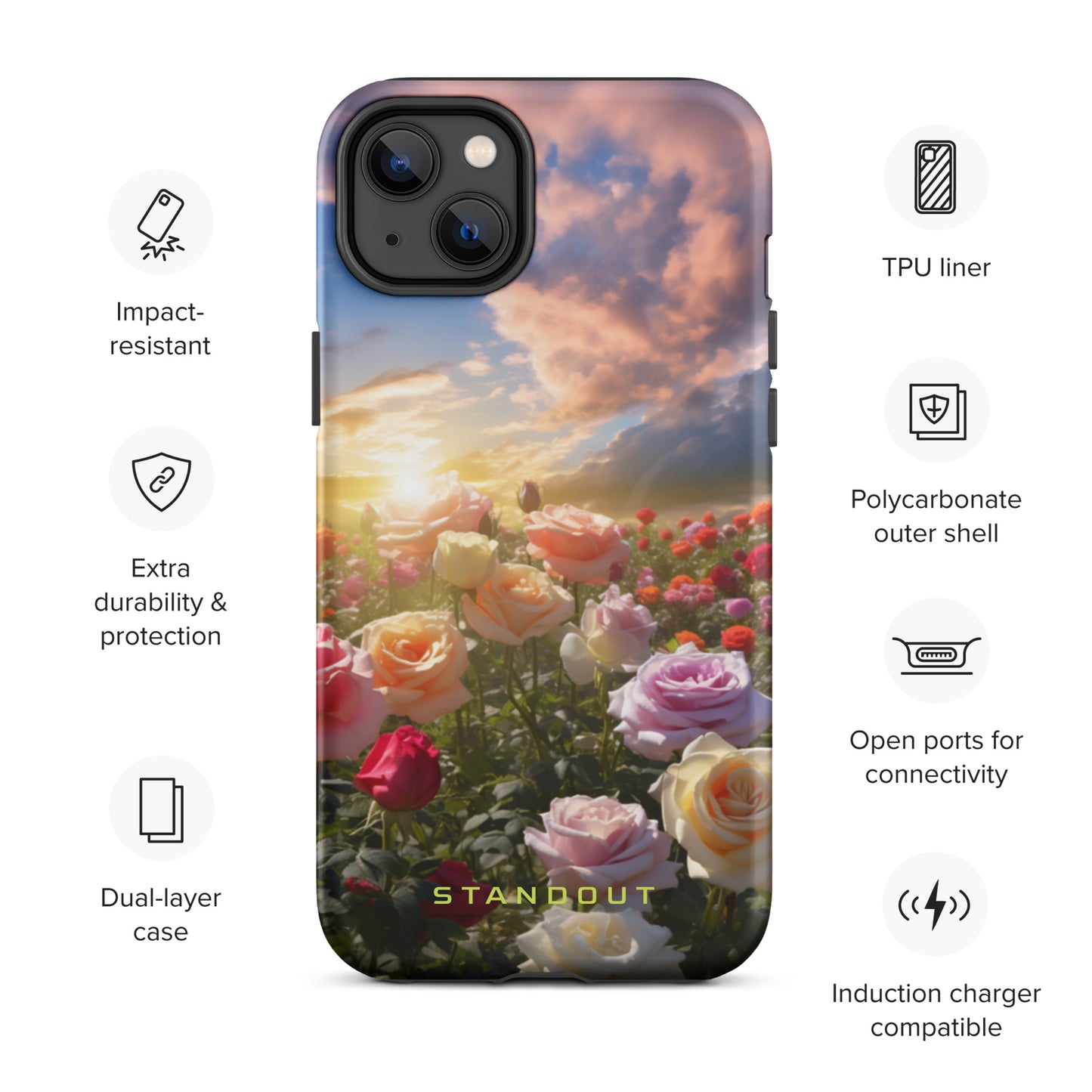 Rose fields Tough Case for iPhone®(FREE Shipping)